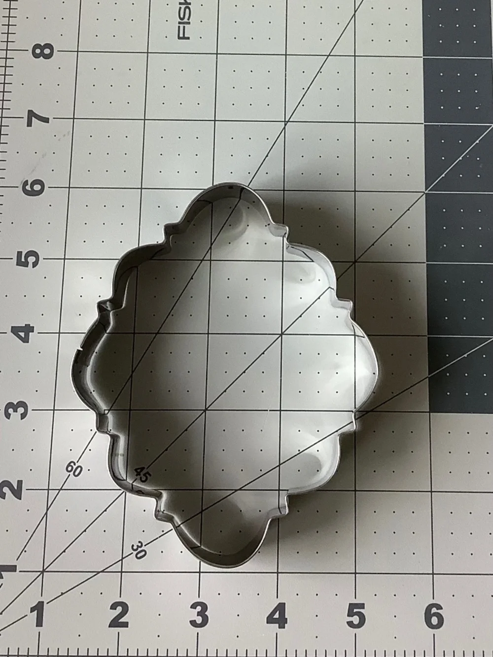 Set of 6 Metal Ornate Frame Cookie Cutters Fondant Sugar Cookies Baking